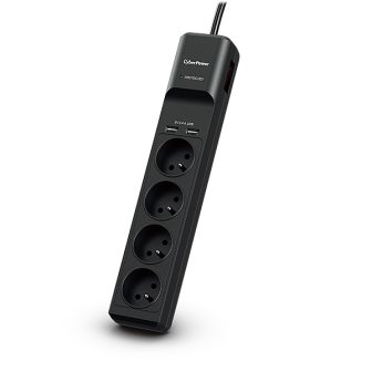 CyberPower Tracer III P0420SUD0-FR limitador de tensión Negro 4…