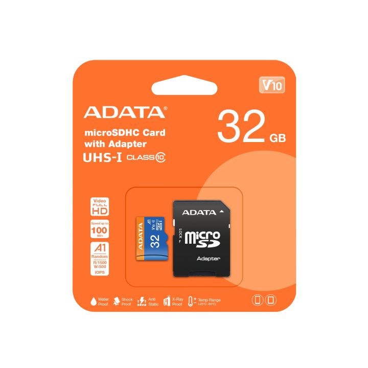 ADATA 32GB, microSDHC, Classe 10 UHS-I Classe 10