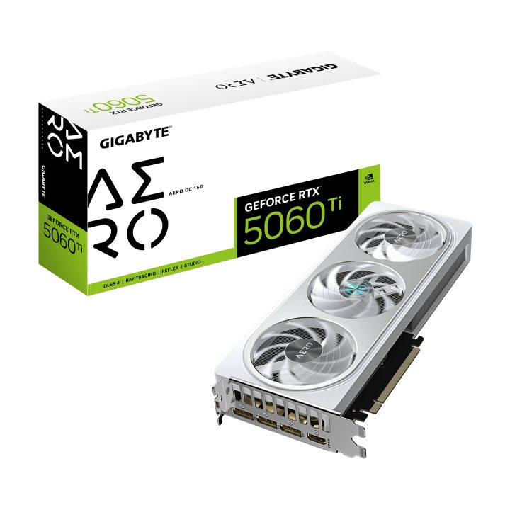 GIGABYTE GeForce RTX 5060 Ti AERO OC 16G Placa Gráfica