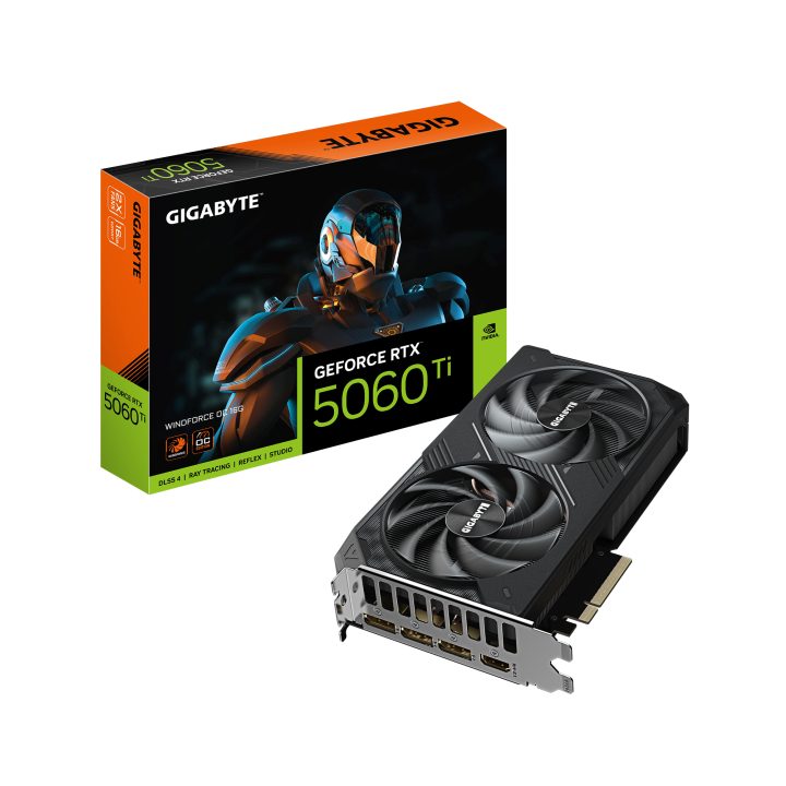 GIGABYTE GeForce RTX 5060 Ti WINDFORCE OC 16G Tarjeta Gráfica