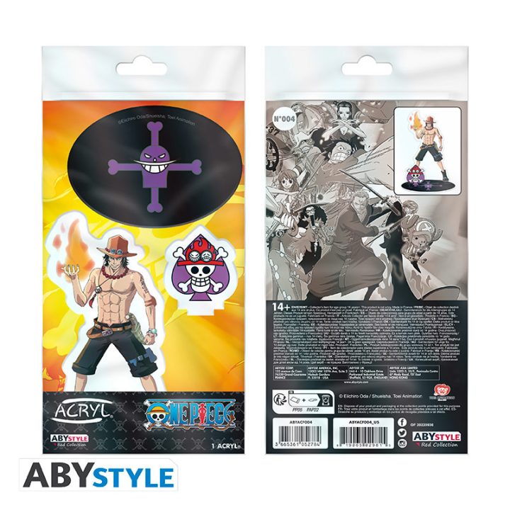 Figura em acrílico Abystyle One Piece Portgas D. Ace (ABYACF004)