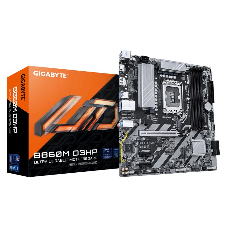 GIGABYTE B860M D3HP Motherboard - Intel Core Ultra CPUs, 4+1+2+1…