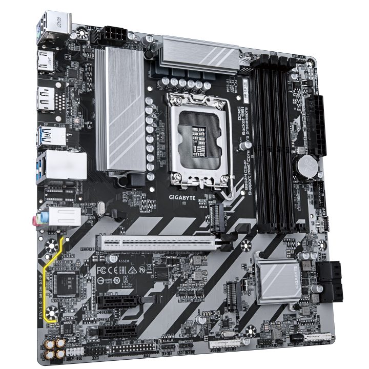 GIGABYTE B860M D3HP Motherboard - CPUs Intel Core Ultra, VRM de…