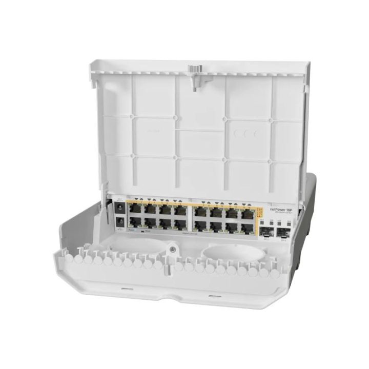 Mikrotik netPower 16P L2/L3 Gigabit Ethernet (10/100/1000) PoE Branco…