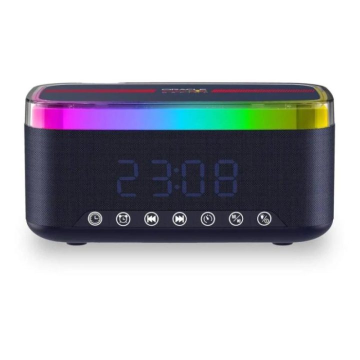 REDBULL RACING Red Bull Altavoz Radio Despertador Cargador 12W…