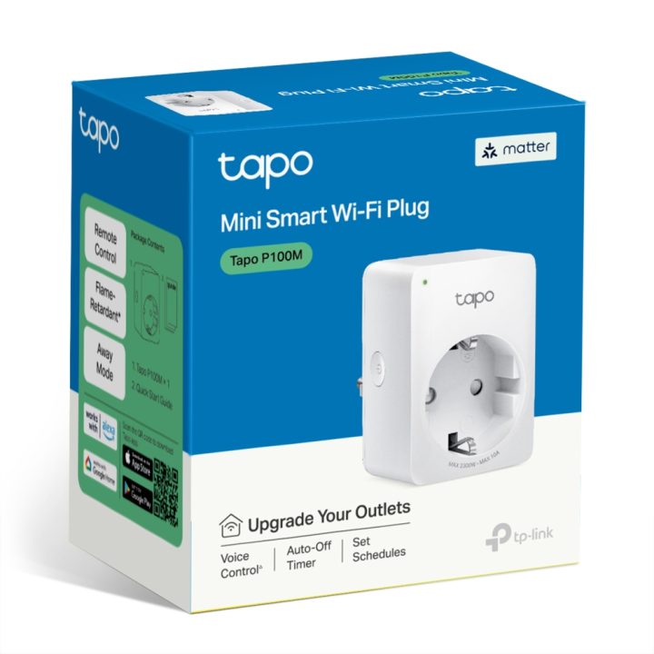 TP-Link TAPO P100M enchufe inteligente 2300 W Hogar, Oficina Blanco