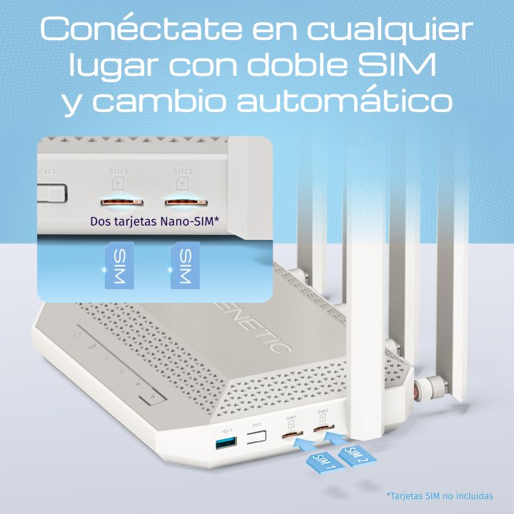 Keenetic Hero 5G (KN-4110) AX3000 Wi-Fi 6 5G Mesh Modem Router with 2…