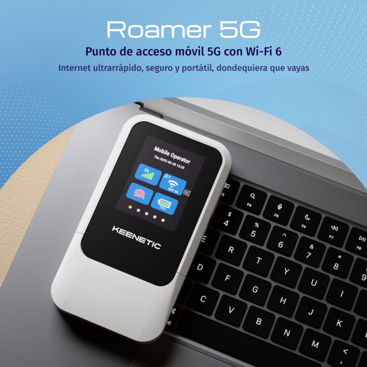 Keenetic Roamer 5G (KN-5210) Ponto de acesso móvel 5G com Wi-Fi 6