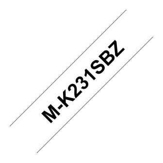 Brother M-K231SBZ Label Printer Tape Black on White