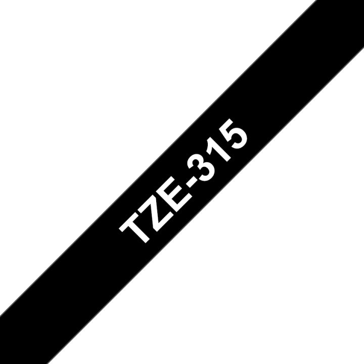 Brother TZE315 Label Printer Tape White on Black TZe