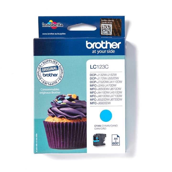 Brother LC123C cartucho de tinta 1 peça(s) Original Ciano