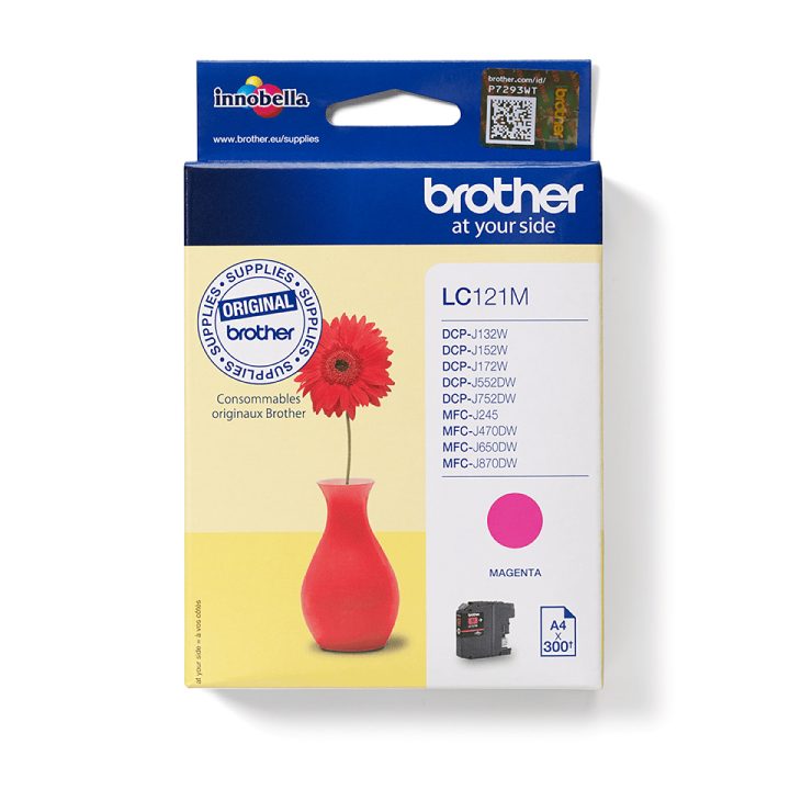 Brother LC121M cartucho de tinta 1 peça(s) Original Magenta