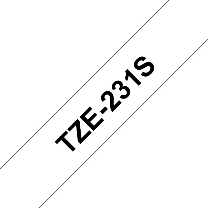 Brother TZE231S fita para impressora de etiquetas Preto sobre branco…