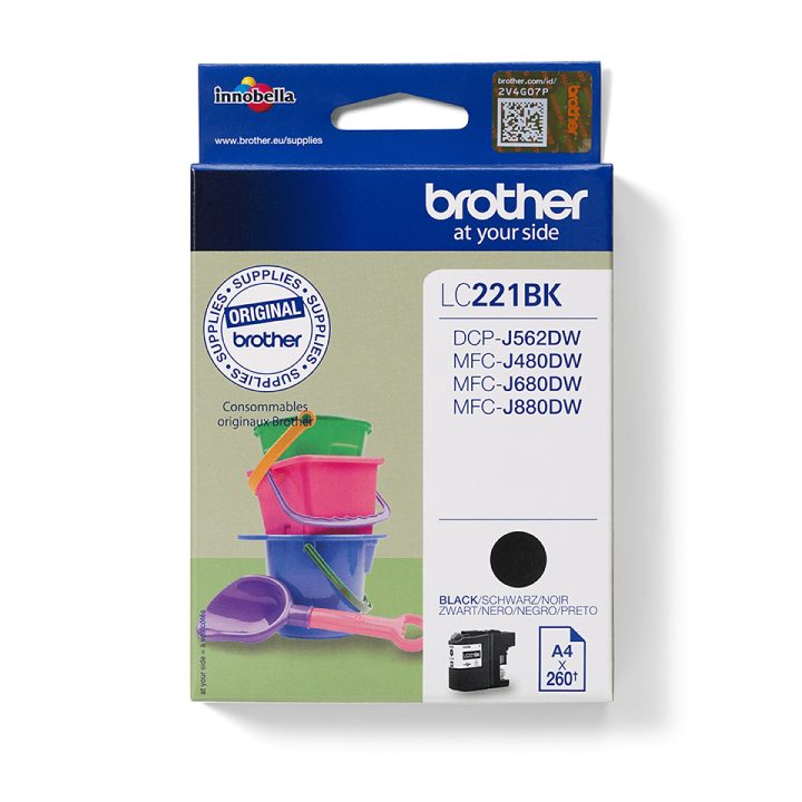 Brother LC221BK Ink Cartridge 1 piece(s) Original Black