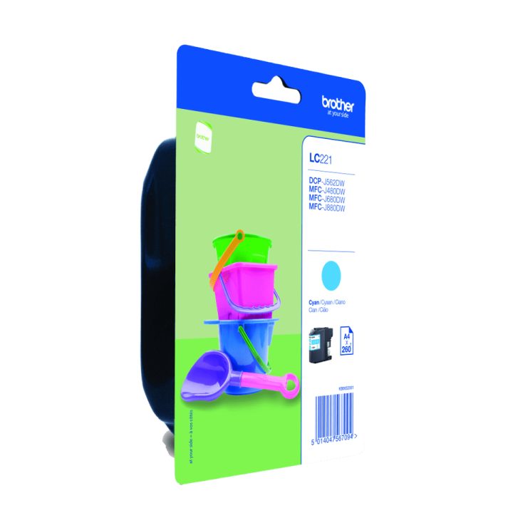 Brother LC221C ink cartridge 1 piece(s) Original Cyan