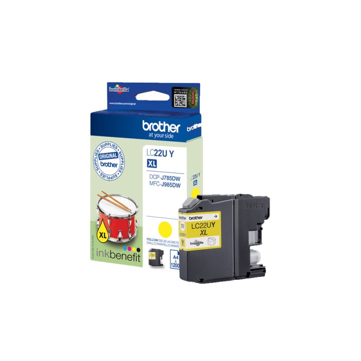 Brother LC22UY Ink Cartridge 1 piece(s) Original High Yield (XL)…