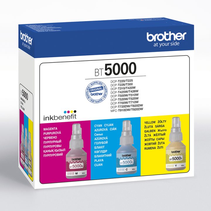 Brother BT5000CLVAL cartucho de tinta 3 pieza(s) Original Cian…