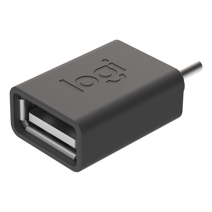 Logitech 956-000005 adaptador de género para cabo USB C USB A Grafite