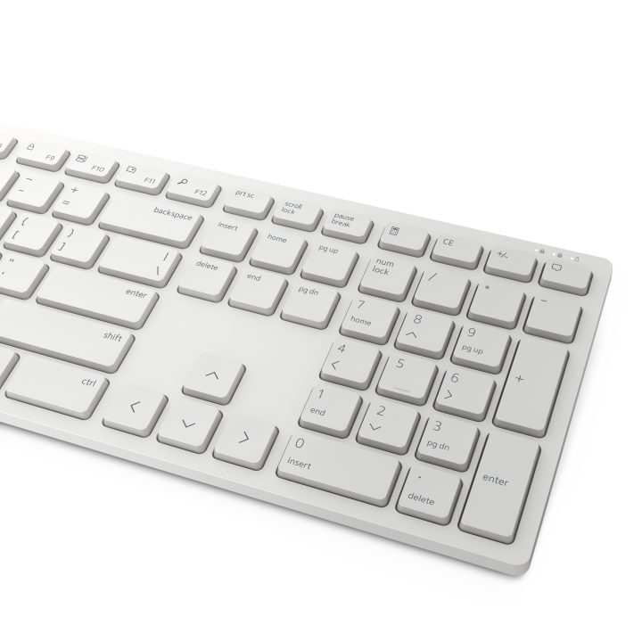 DELL Pro Keyboard and Mouse - KM5221W - Spanish (QWERTY) - White