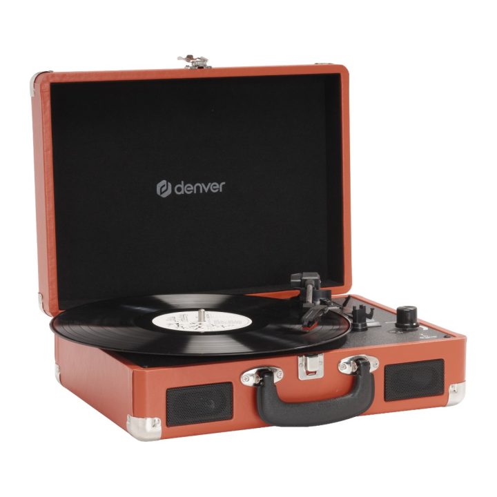 Denver VPL-120R tocadisco Tocadiscos de tracción por correa Rojo…