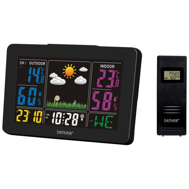 Denver WS-540BLACK Digital Weather Station Black AC/Battery