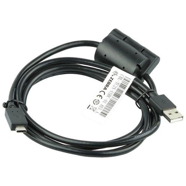 Zebra CBL-TC2X-USBC-01 USB Cable USB A Black