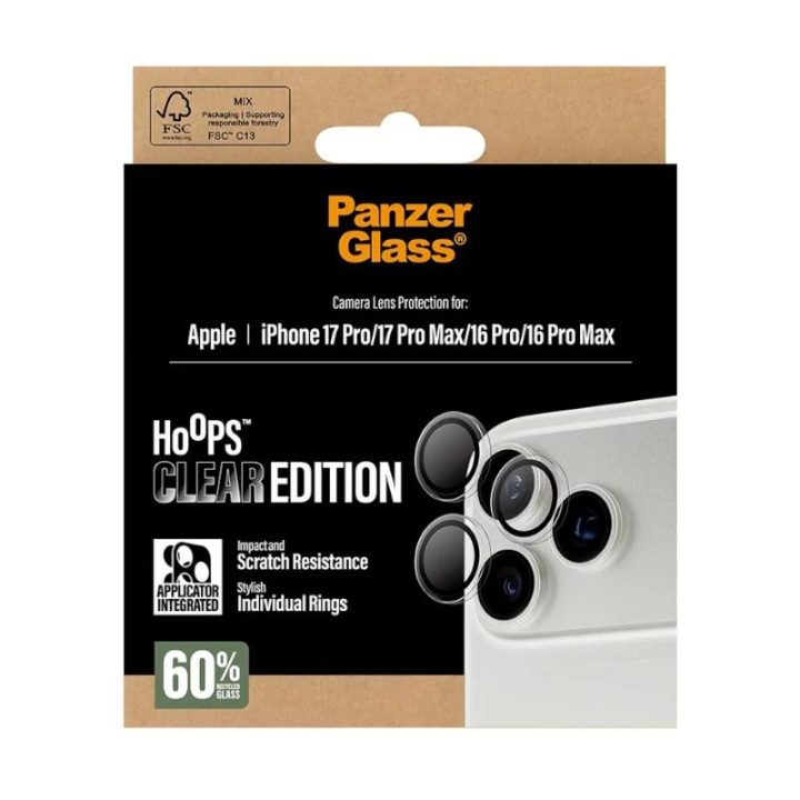 PanzerGlass ® Hoops® Camera Lens Protector Clear iPhone 17 Pro |…