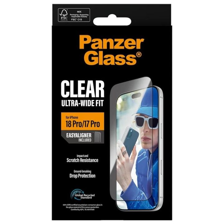 PanzerGlass ® Screen Protector iPhone 18 Pro | 17 Pro | Ultra-Wide…