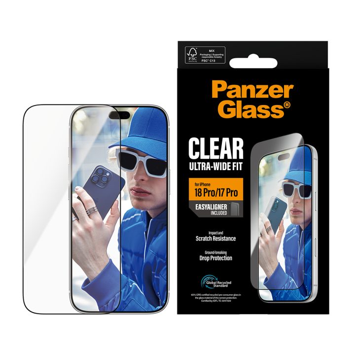 PanzerGlass ® Screen Protector iPhone 18 Pro | 17 Pro | Ultra-Wide…