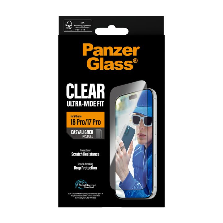 PanzerGlass ® Screen Protector iPhone 18 Pro | 17 Pro | Ultra-Wide…