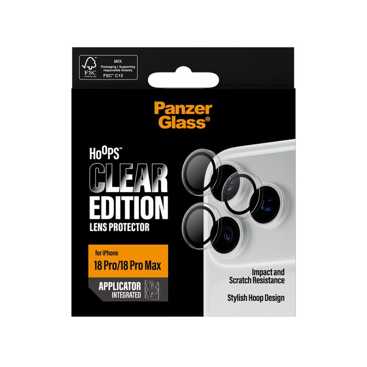 PanzerGlass® Hoops® Camera Lens Protector Clear iPhone 18 Pro | 18…