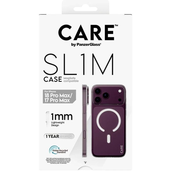 PanzerGlass CARE™ by ® SL1M Capa Transparente c/ MagSafe iPhone 18…