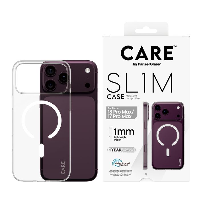 PanzerGlass CARE™ by ® SL1M Case Transparent w. MagSafe iPhone 18 Pro…