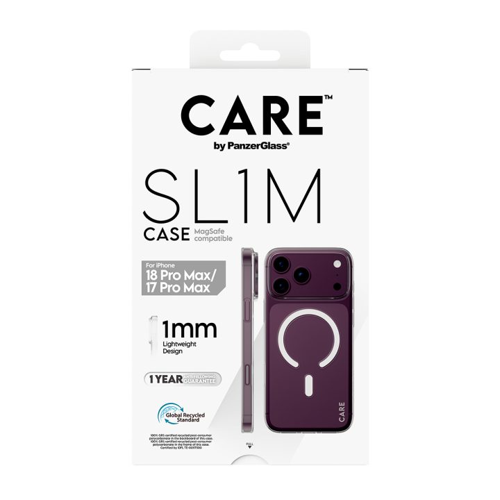 PanzerGlass CARE™ by ® SL1M Case Transparent w. MagSafe iPhone 18 Pro…