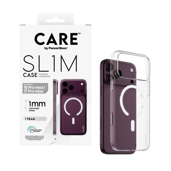 PanzerGlass CARE™ by ® SL1M Case Transparent w. MagSafe iPhone 18 Pro…