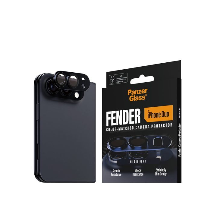 PanzerGlass ® Fender Camera Lens Protector Midnight iPhone Duo…