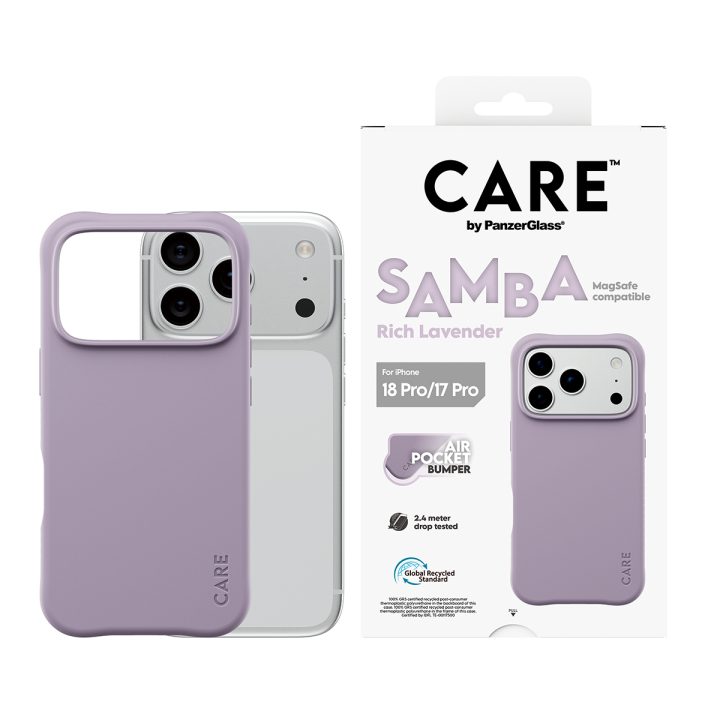 PanzerGlass CARE™ by ® Samba Case Rich Lavender w. White MagSafe…