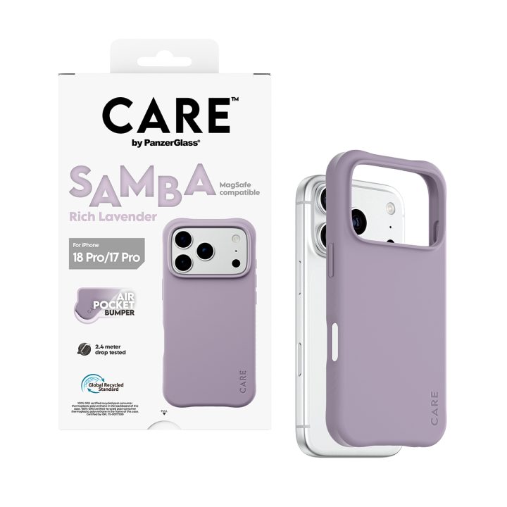 PanzerGlass CARE™ by ® Samba Case Rich Lavender w. White MagSafe…