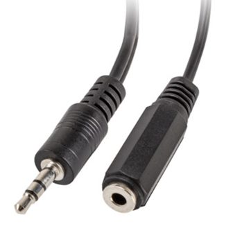 Adaptador Lanberg jack stereo macho a jack stereo hembra x2 10 cm…