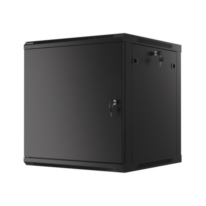 Lanberg WF01-6612-00B 12U Wall-Mount Rack Cabinet Black