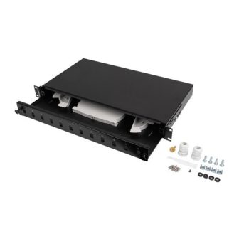 Lanberg FOP1-12SS-LDB panel de parcheo 1U