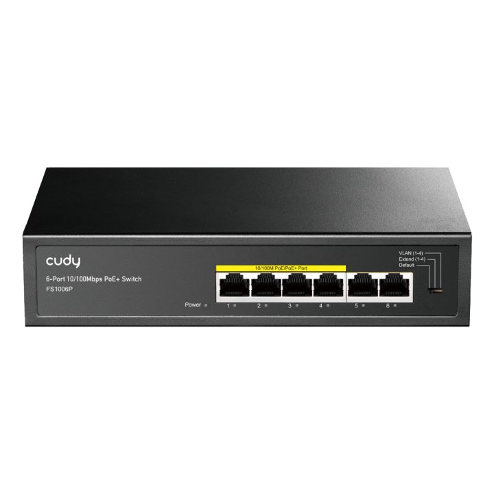 Cudy FS1006P switch não gerido Fast Ethernet (10/100) Alimentação via…