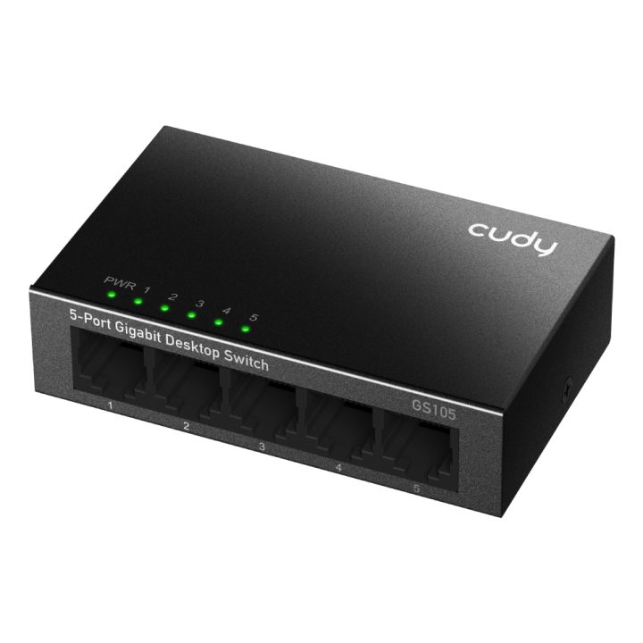 Cudy GS105 Unmanaged Gigabit Ethernet (10/100/1000) Switch Black