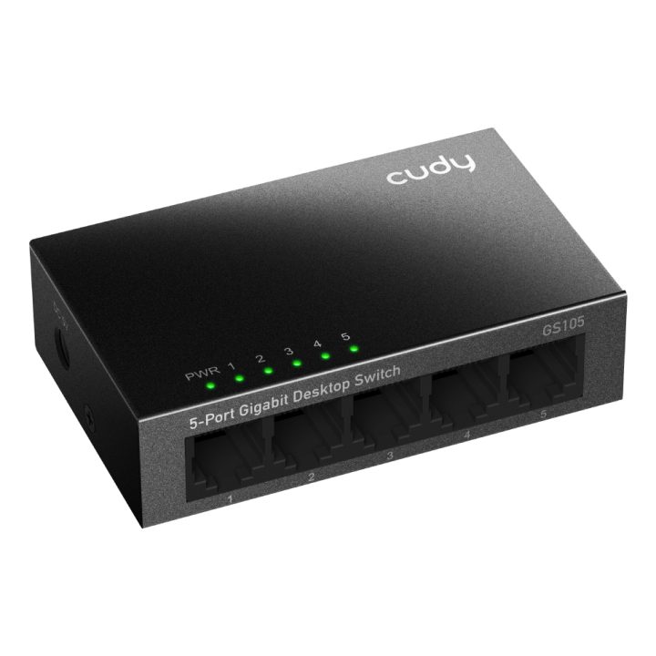 Cudy GS105 switch No administrado Gigabit Ethernet (10/100/1000) Negro