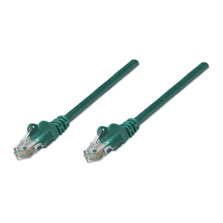 Intellinet Cat5e, cabo de rede 5m Verde U/UTP (UTP)