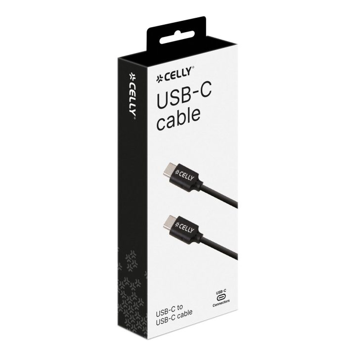 Celly USBCUSBCBK USB Cable USB 2.0 1 m USB C 60 W Black