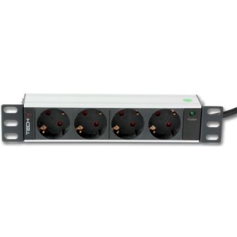 Techly I-CASE M10-4D Power Distribution Unit (PDU) 4 AC Outlets 1U…