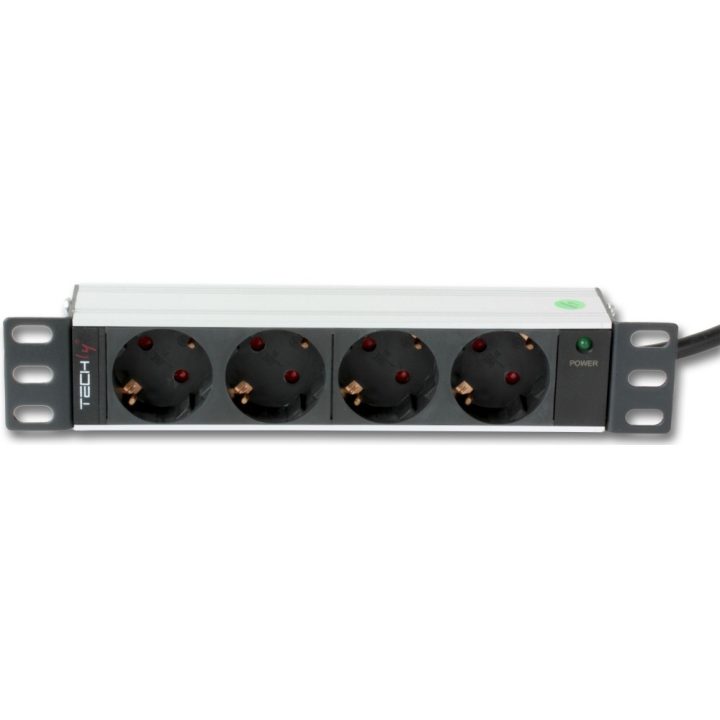 Techly I-CASE M10-4D unidade de distribuição de energia (PDU) 4…