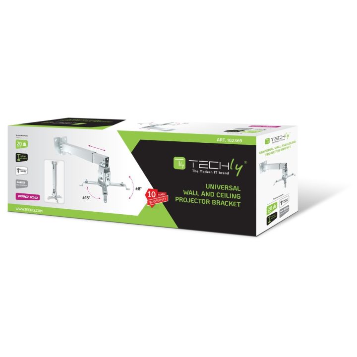 Techly ICA-PM 16 Ceiling/Wall Projector Mount Silver