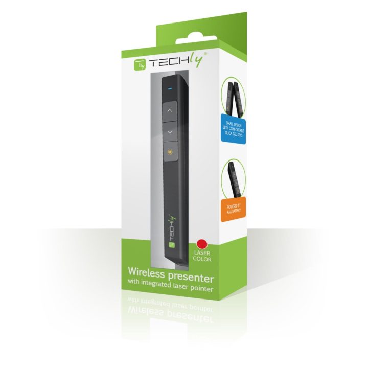 Techly ITC-LASER26 ponteiro laser sem fios RF Preto